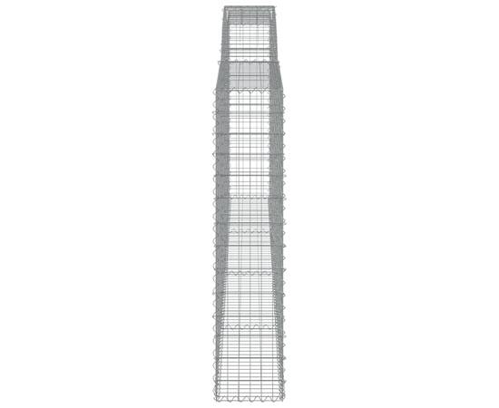 Coșuri gabion arcuite 2 buc, 400x30x140/160 cm, fier galvanizat, 5 image