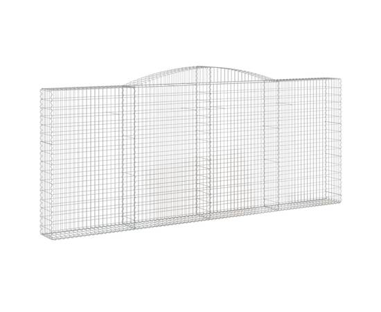 Coșuri gabion arcuite 2 buc. 400x30x160/180 cm fier galvanizat, 3 image