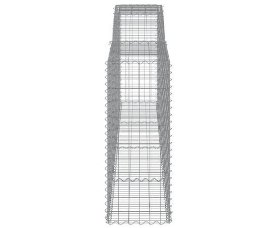 Coșuri gabion arcuite 2 buc, 400x50x120/140 cm, fier galvanizat, 5 image