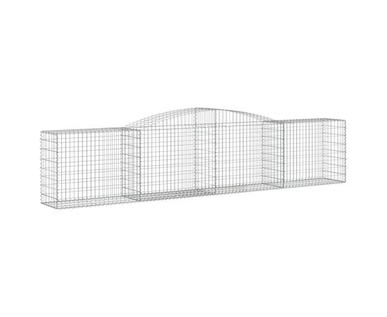 Coșuri gabion arcuite 2 buc, 400x50x80/100 cm, fier galvanizat, 3 image