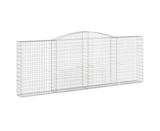 Coșuri gabion arcuite 3 buc. 400x30x140/160 cm fier galvanizat, 3 image