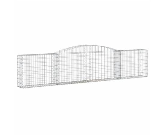 Coșuri gabion arcuite 3 buc, 400x30x80/100 cm, fier galvanizat, 3 image