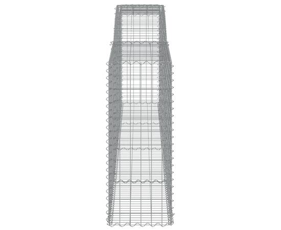 Coșuri gabion arcuite 4 buc, 400x50x120/140 cm, fier galvanizat, 5 image