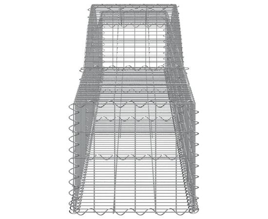 Coșuri gabion arcuite 4 buc, 400x50x40/60 cm, fier galvanizat, 5 image