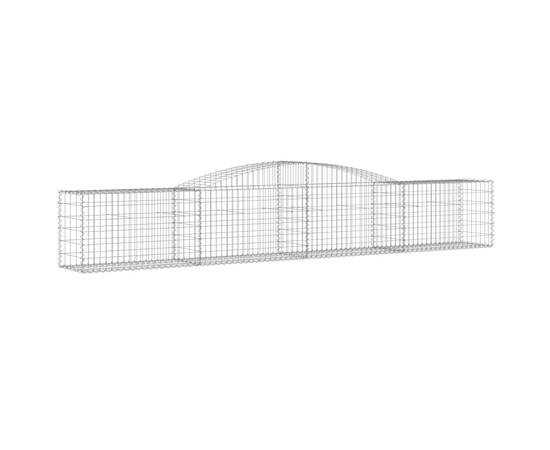 Coșuri gabion arcuite 4 buc, 400x50x60/80 cm, fier galvanizat, 3 image