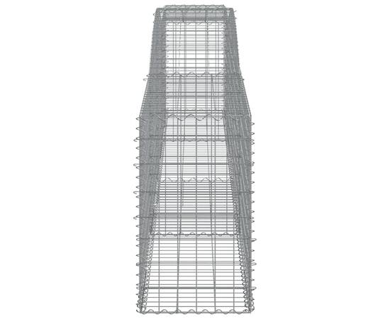 Coșuri gabion arcuite 4 buc, 400x50x80/100 cm, fier galvanizat, 5 image