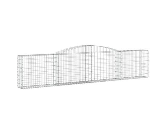 Coșuri gabion arcuite 5 buc, 400x30x80/100 cm, fier galvanizat, 3 image