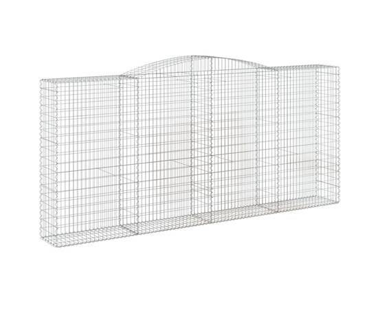 Coșuri gabion arcuite 5 buc, 400x50x180/200 cm, fier galvanizat, 3 image