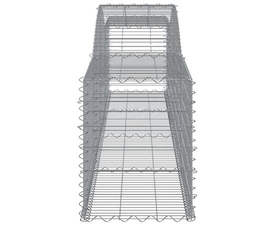 Coșuri gabion arcuite 5 buc, 400x50x60/80 cm, fier galvanizat, 5 image