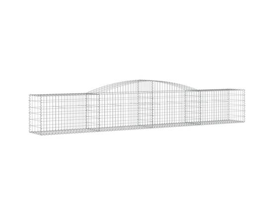 Coșuri gabion arcuite 5 buc, 400x50x60/80 cm, fier galvanizat, 3 image