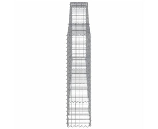 Coșuri gabion arcuite 6 buc. 400x30x120/140 cm fier galvanizat, 5 image