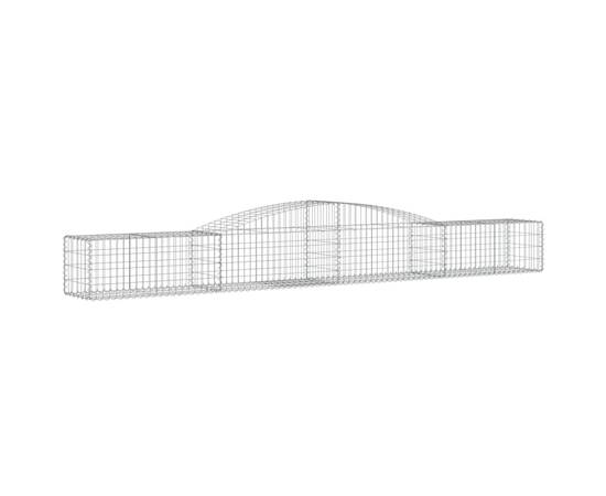 Coșuri gabion arcuite 6 buc, 400x50x40/60 cm, fier galvanizat, 3 image