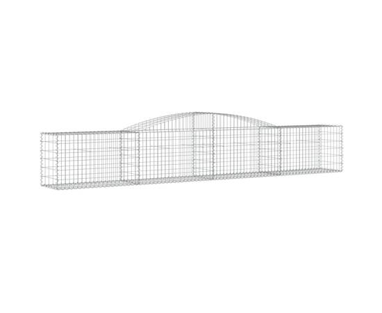 Coșuri gabion arcuite 6 buc, 400x50x60/80 cm, fier galvanizat, 3 image