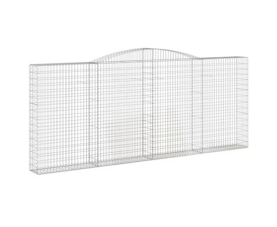 Coșuri gabion arcuite 7 buc. 400x30x160/180 cm fier galvanizat, 3 image