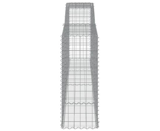 Coșuri gabion arcuite 7 buc, 400x50x120/140 cm, fier galvanizat, 5 image