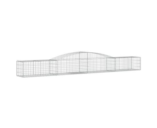 Coșuri gabion arcuite 7 buc, 400x50x40/60 cm, fier galvanizat, 3 image