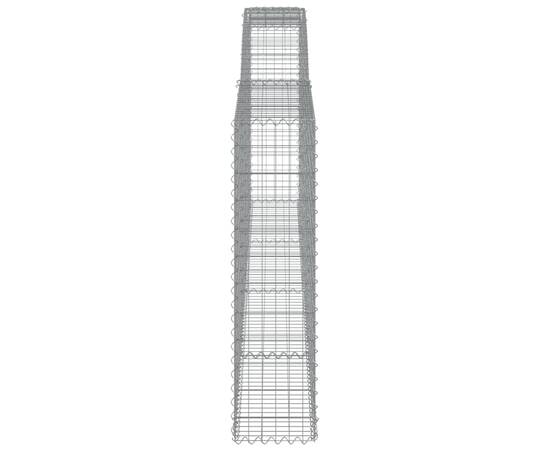 Coșuri gabion arcuite 8 buc. 400x30x120/140 cm fier galvanizat, 5 image