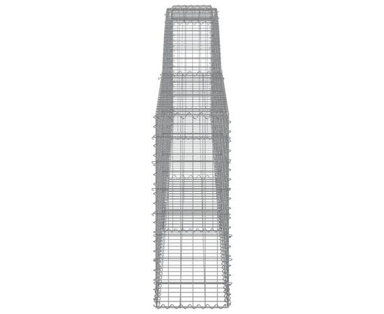 Coșuri gabion arcuite 8 buc, 400x30x80/100 cm, fier galvanizat, 5 image