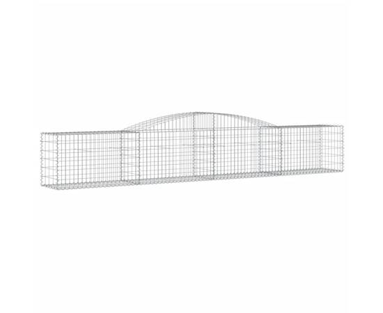 Coșuri gabion arcuite 8 buc, 400x50x60/80 cm, fier galvanizat, 3 image