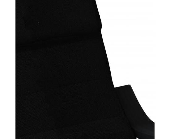 Scaun balansoar, negru, material textil, 6 image