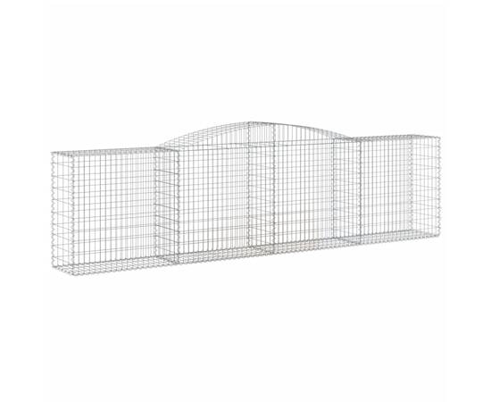 Coșuri gabion arcuite 10 buc, 400x50x100/120 cm fier galvanizat, 3 image