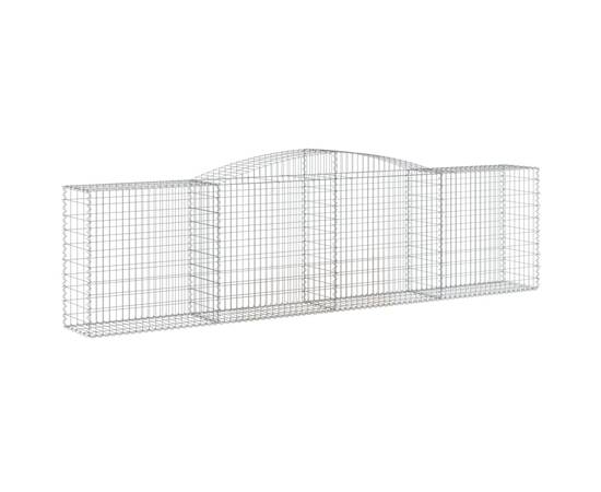 Coșuri gabion arcuite 5 buc, 400x50x100/120 cm fier galvanizat, 3 image