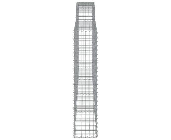 Coșuri gabion arcuite 7 buc, 400x30x140/160 cm, fier galvanizat, 5 image