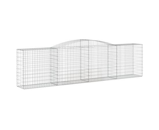 Coșuri gabion arcuite 8 buc, 400x50x100/120 cm fier galvanizat, 3 image