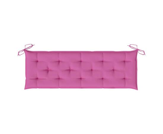Pernă de bancă, roz, 150x50x7 cm, material textil, 5 image