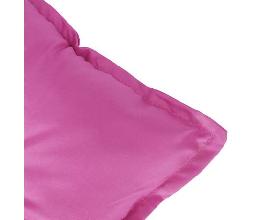 Pernă de bancă, roz, 150x50x7 cm, material textil, 7 image