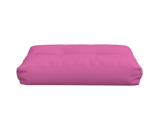Pernă de canapea din paleți, roz, 60x40x12 cm, textil, 4 image