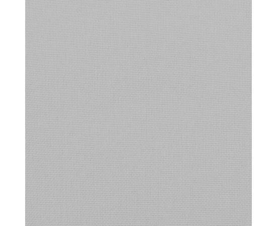 Taburet, gri deschis, 51x41x40 cm, material textil, 9 image