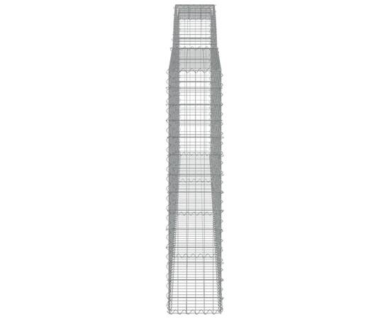 Coșuri gabion arcuite 8 buc, 400x30x140/160 cm, fier galvanizat, 5 image