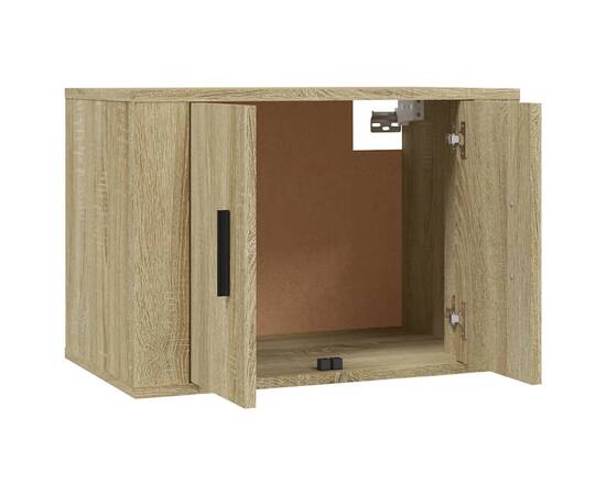 Dulapuri tv montate pe perete 3 buc stejar sonoma 57x34,5x40 cm, 5 image