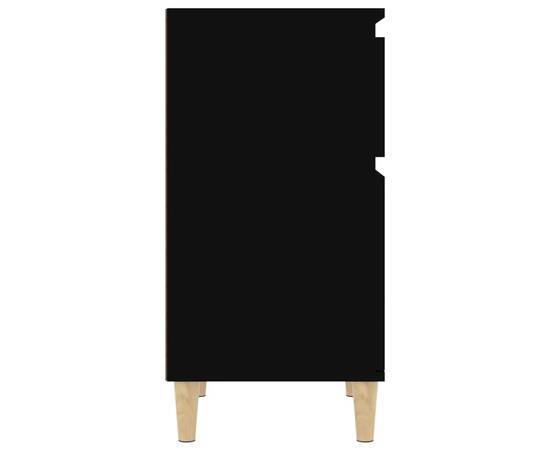 Noptiere, 2 buc., negru, 40x35x70 cm, 7 image