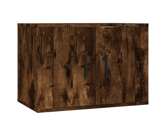Set dulapuri tv, 2 piese, stejar fumuriu, lemn prelucrat, 4 image