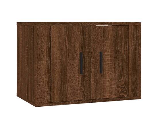 Set dulapuri tv, 2 piese, stejar maro, lemn prelucrat, 4 image
