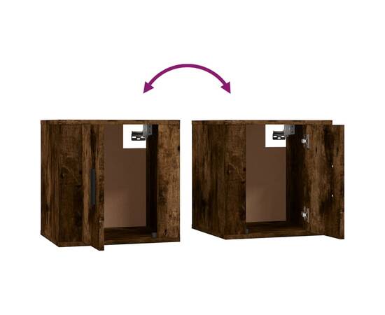 Set dulapuri tv, 6 piese, stejar fumuriu, lemn prelucrat, 7 image