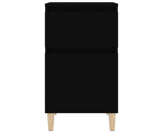 Noptieră, negru, 40x35x70 cm, 6 image