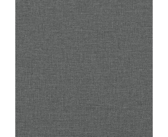 Scaune de sufragerie 2 buc. gri închis 62x59,5x100,5cm textil, 8 image