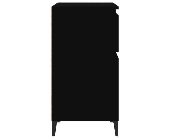 Servantă, negru, 60x35x70 cm, lemn prelucrat, 8 image
