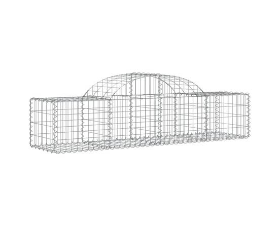 Coșuri gabion arcuite 11 buc, 200x50x40/60 cm, fier galvanizat, 3 image