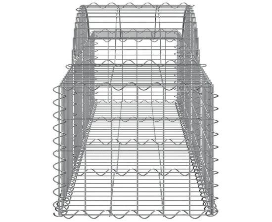 Coșuri gabion arcuite 12 buc, 200x50x40/60 cm, fier galvanizat, 5 image