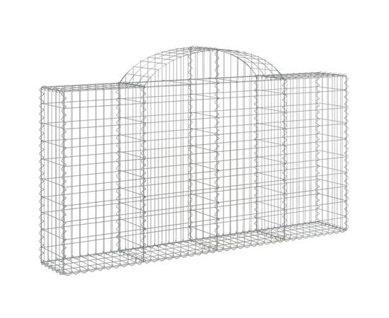 Coșuri gabion arcuite 13 buc, 200x30x100/120 cm fier galvanizat, 3 image