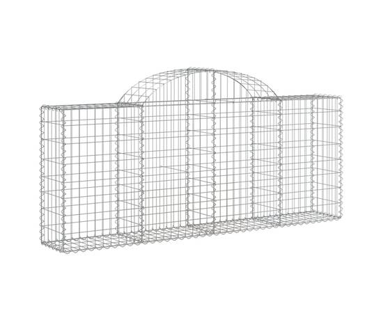 Coșuri gabion arcuite 13 buc, 200x30x80/100cm, fier galvanizat, 3 image