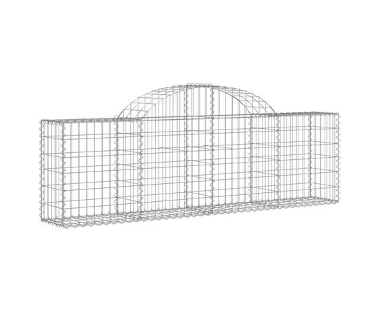 Coșuri gabion arcuite 15 buc, 200x30x60/80 cm, fier galvanizat, 3 image