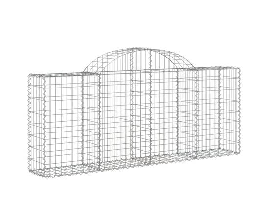 Coșuri gabion arcuite 18 buc, 200x30x80/100cm, fier galvanizat, 3 image