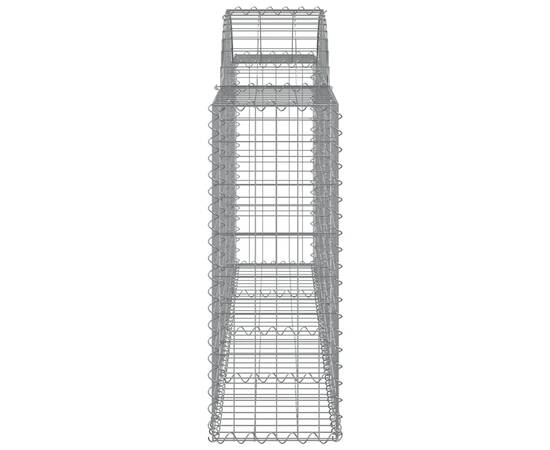 Coșuri gabion arcuite 4 buc, 200x30x80/100cm, fier galvanizat, 5 image