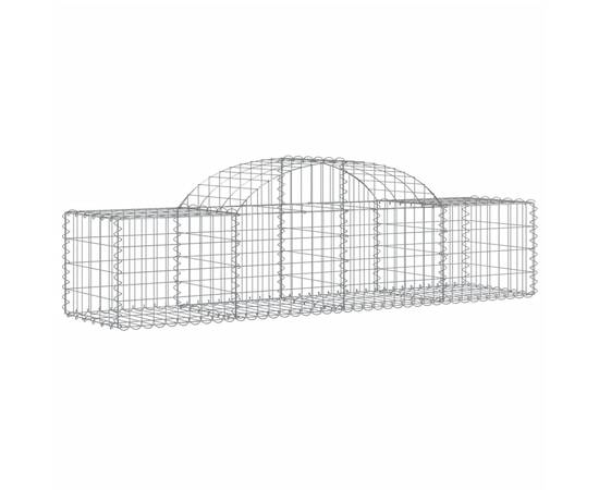 Coșuri gabion arcuite 5 buc, 200x50x40/60 cm, fier galvanizat, 3 image