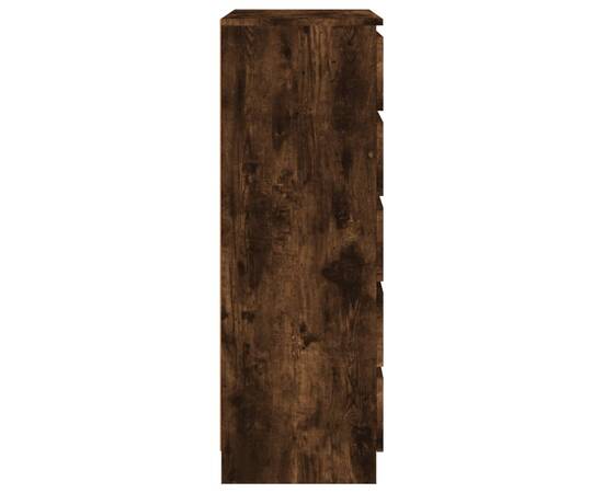 Dulap cu sertar, stejar fumuriu, 60x36x103 cm, lemn prelucrat, 8 image